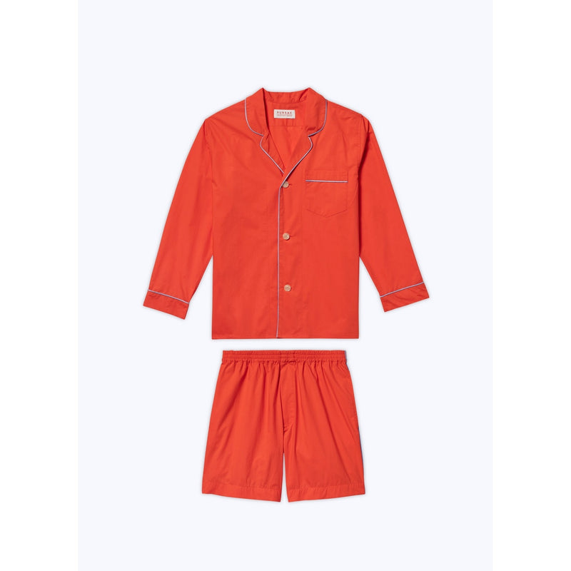 Fursac - Coral Cotton Poplin Pyjamas