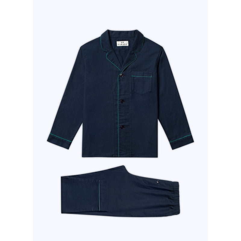 Fursac - Navy Cotton Flannel Pyjamas