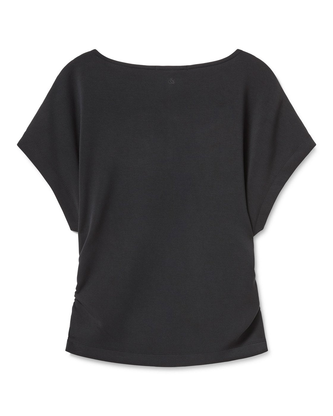 T-shirt Med Rynkad Sidsöm - Black Night