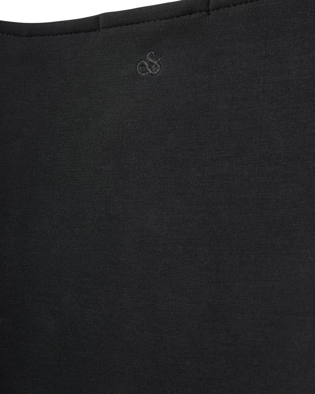 T-shirt Med Rynkad Sidsöm - Black Night
