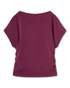 T-shirt con Cucitura Laterale Arricciata - Fig