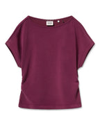 T-shirt con Cucitura Laterale Arricciata - Fig