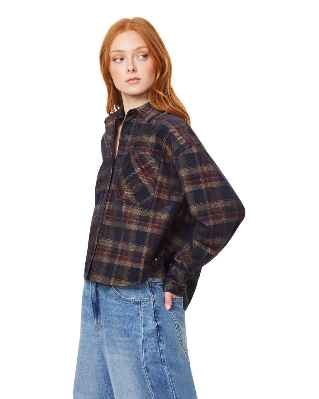 Kurzbluse - Multi Plaid