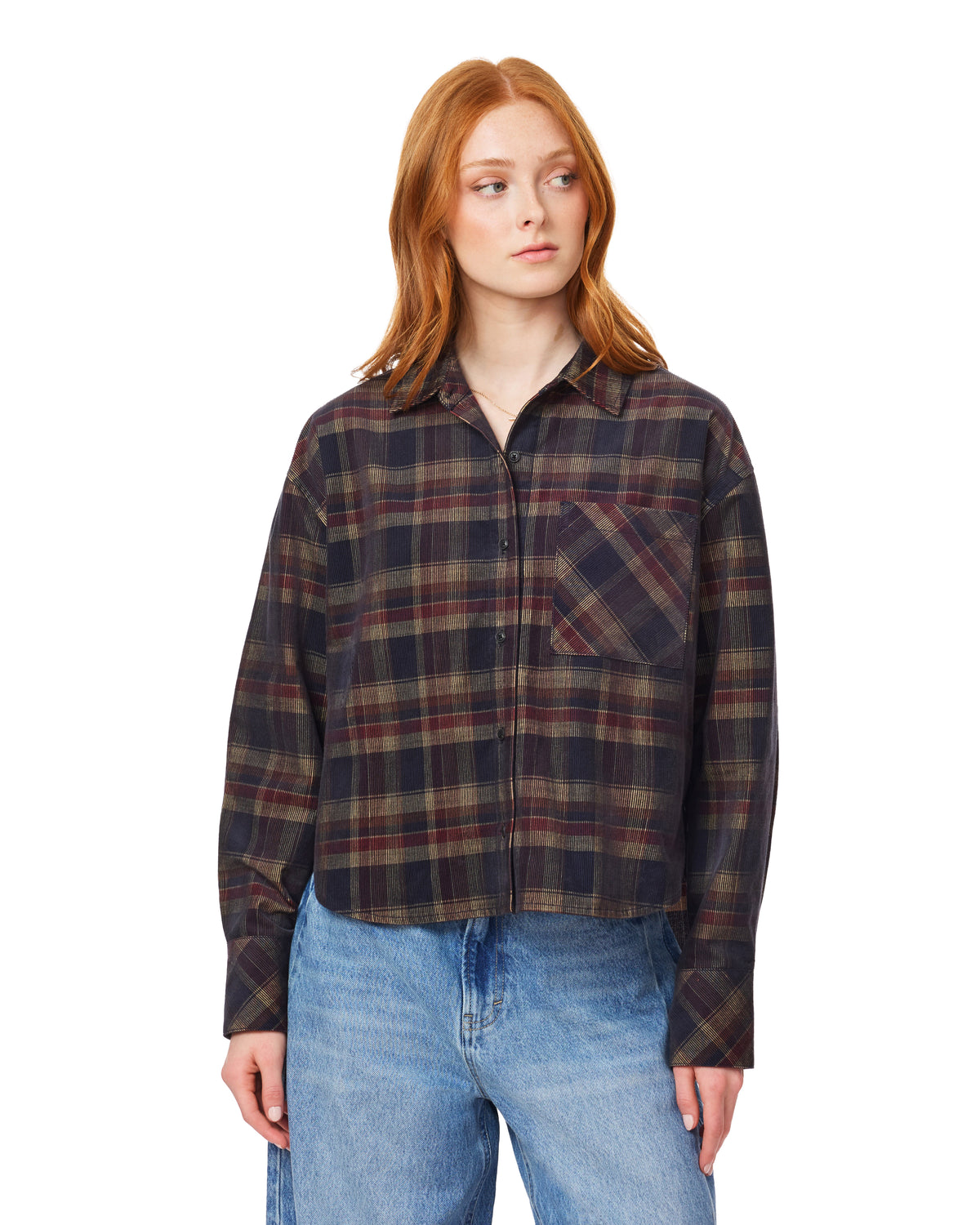 Kurzbluse - Multi Plaid