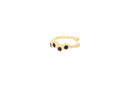 Yael Jet Gold Ear Ring