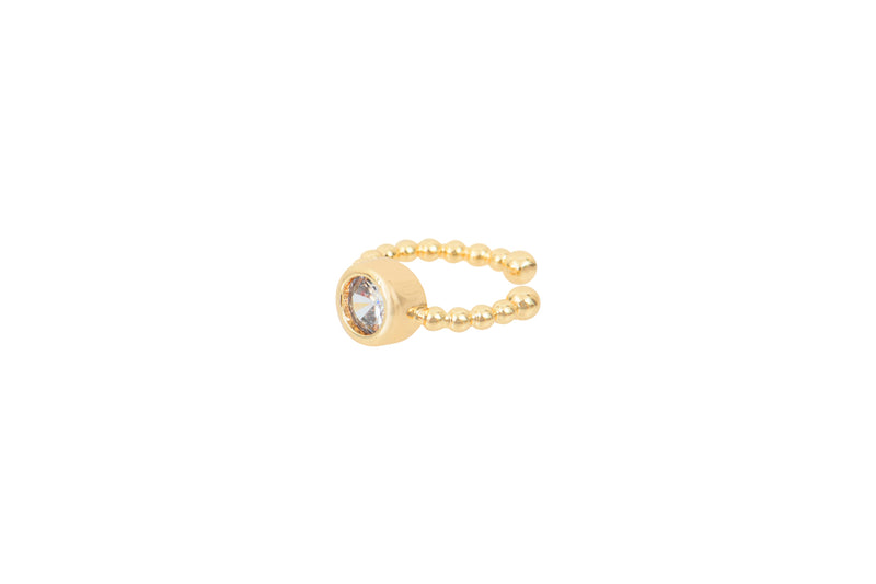 Bague D'Oreille Doree Yanis Cristal
