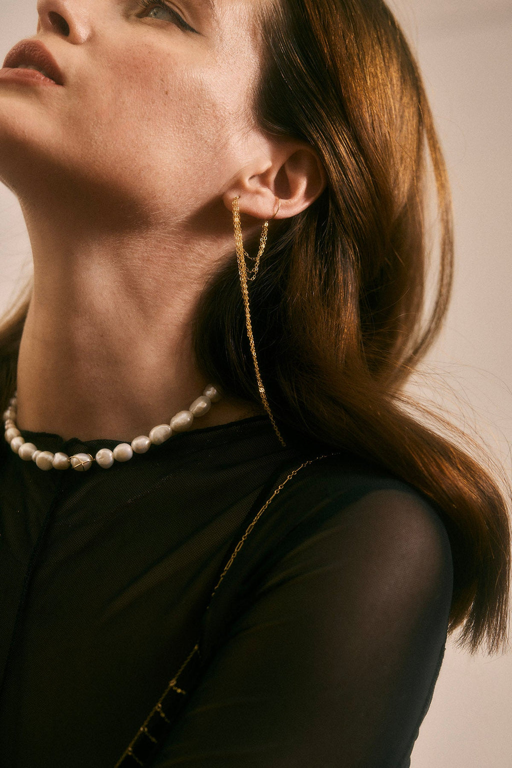 Triple Chain Ear Jewelry