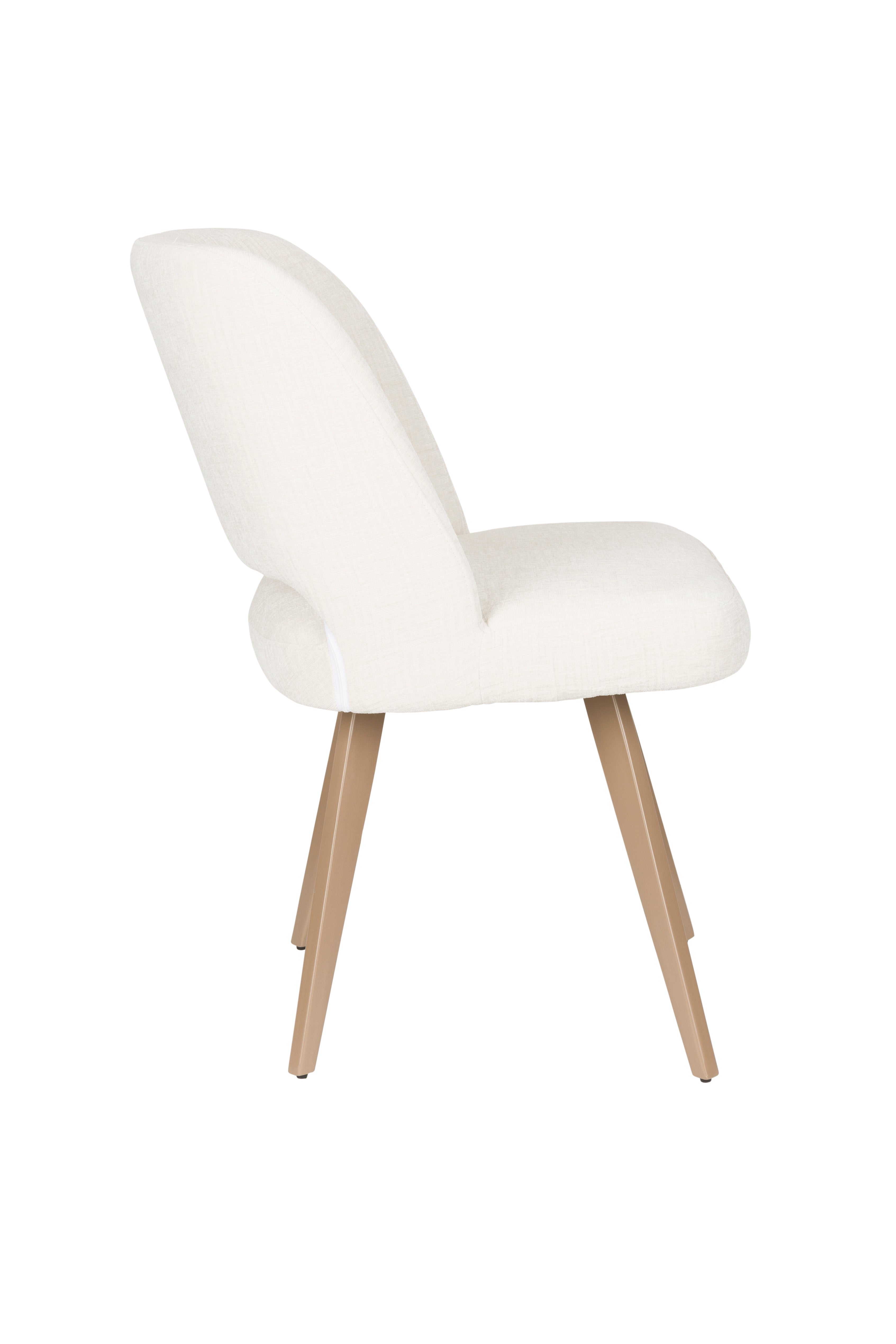 Yves - Dining Room Chair - Polyester - White/Beige