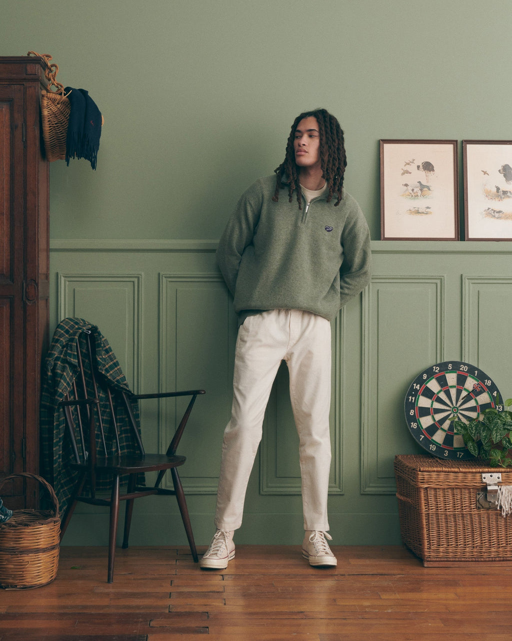 Pull "Patch Coeur" Delépine Lambswool - Homme