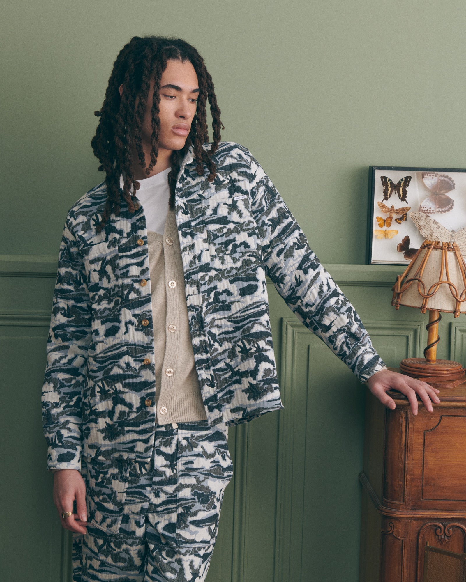 "Jacquard Camouflage" Guignier Trousers