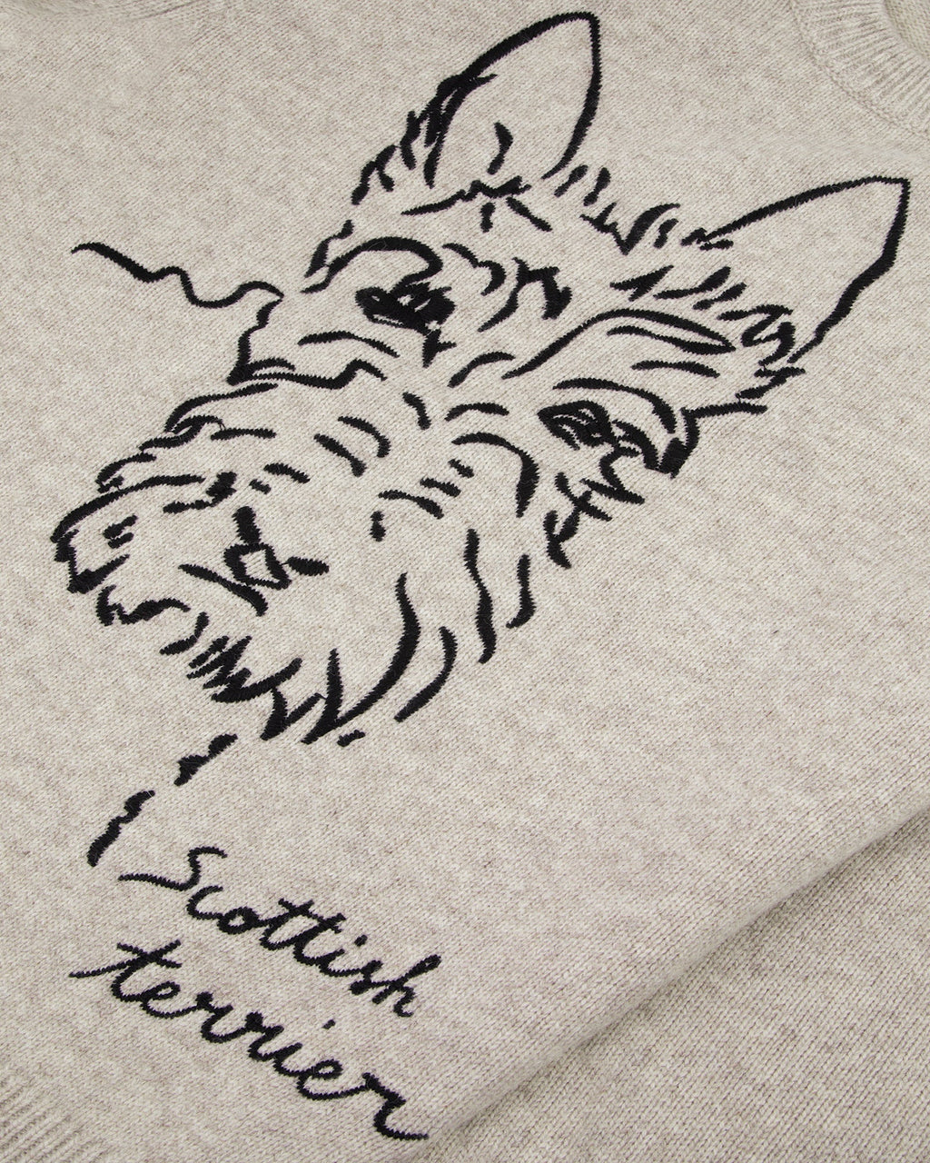 "Scottish Terrier" Mawas Wool Sweater