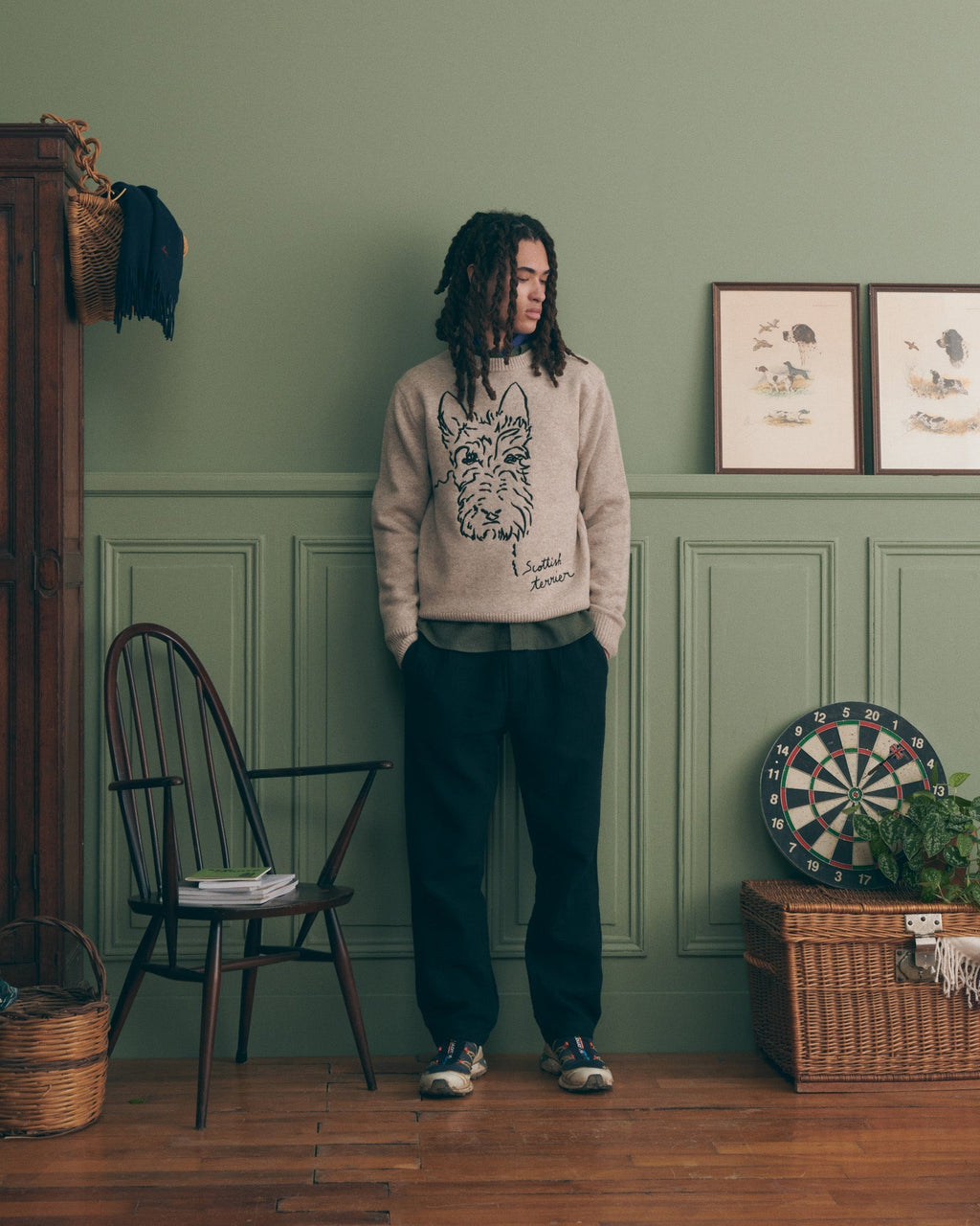 "Scottish Terrier" Mawas Wool Sweater