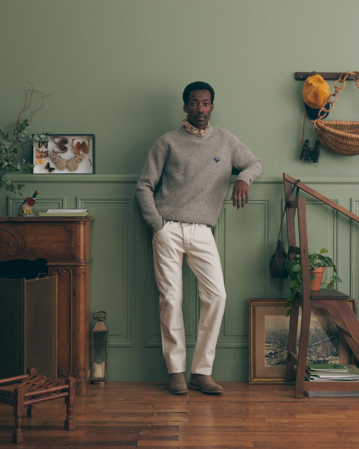 “Heart Patch” Mulot Merino Jumper