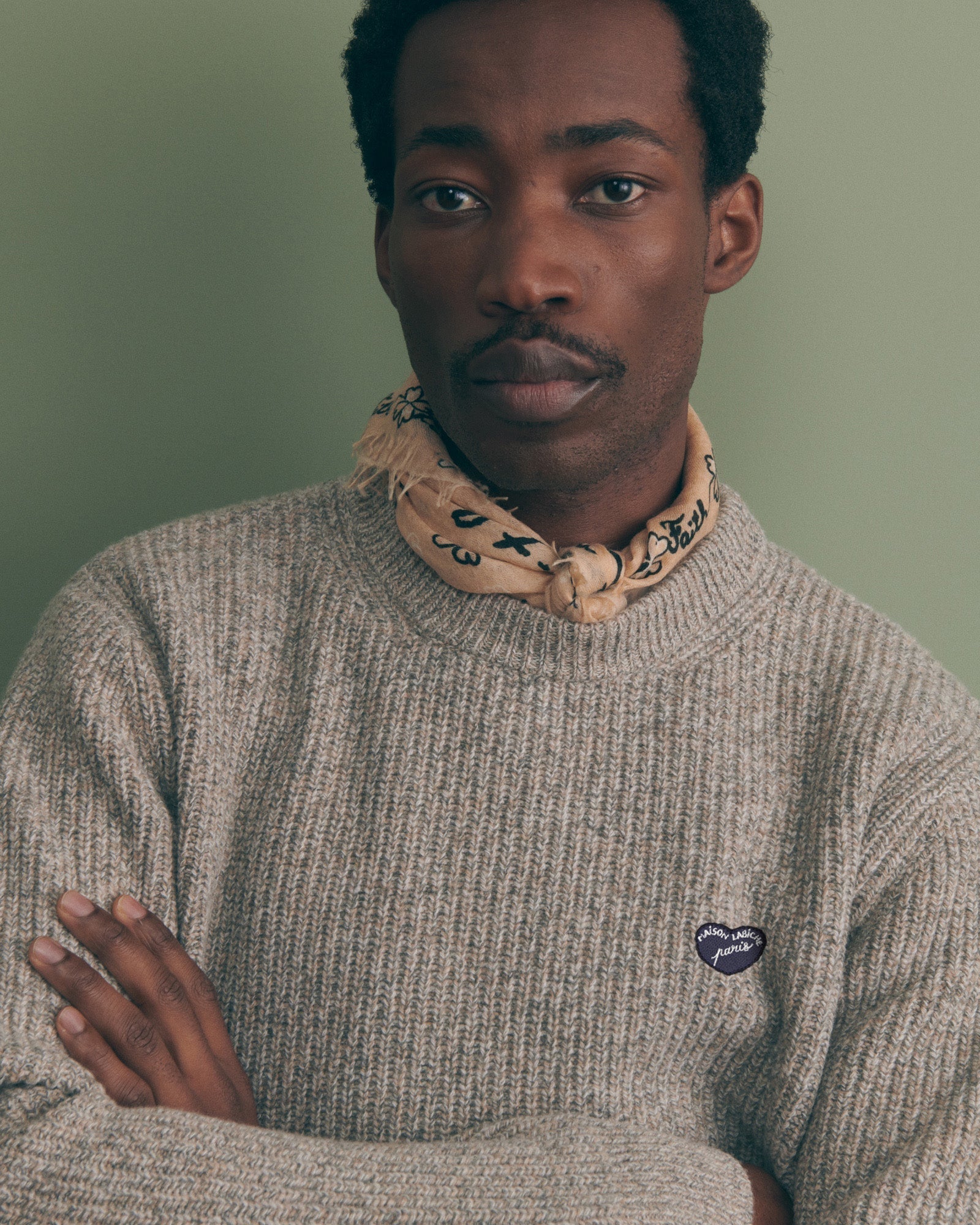 “Heart Patch” Mulot Merino Jumper