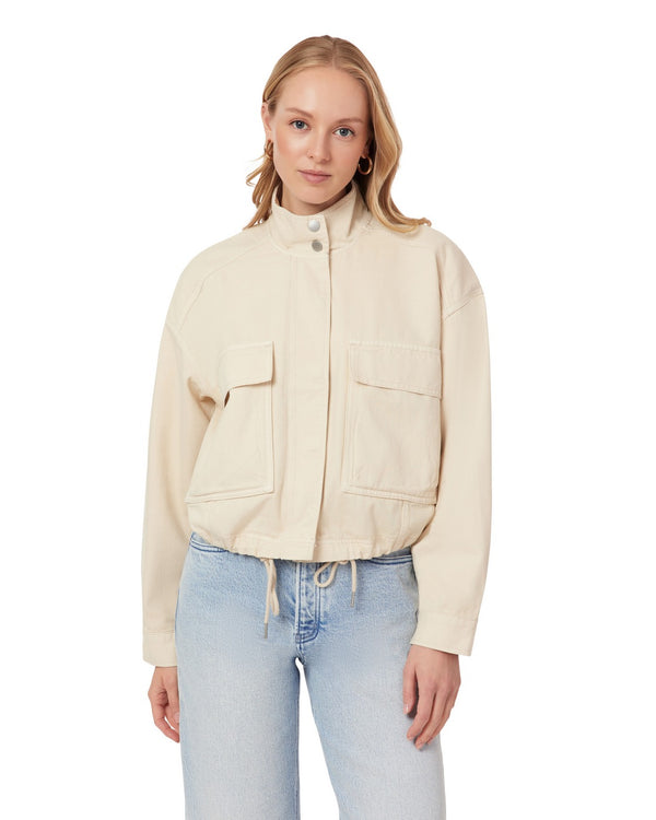 Kort utility jasje - WhiteCap Grey