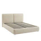 Yoka - Lit Coffre - Velours Côtelé - Beige