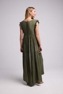 Vestido largo - Caqui