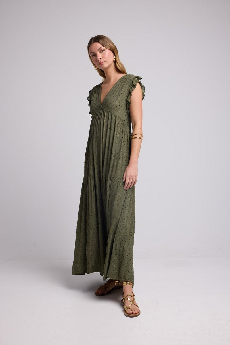 Vestido largo - Caqui