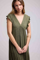 Vestido largo - Caqui