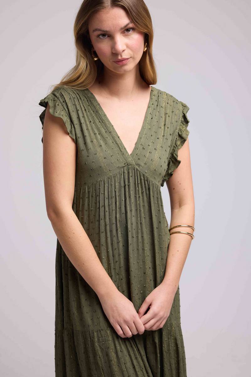 Vestido largo - Caqui
