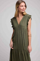 Vestido largo - Caqui