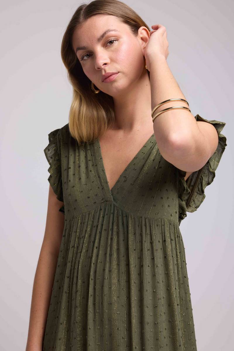 Vestido largo - Caqui