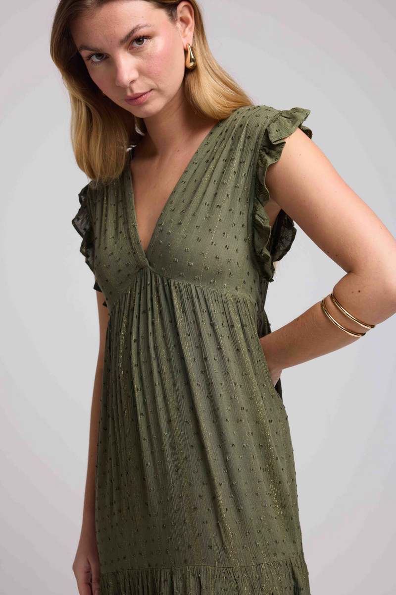 Vestido largo - Caqui