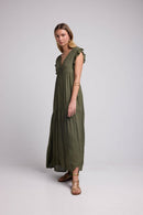 Vestido largo - Caqui