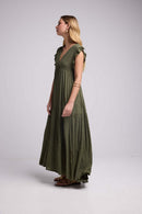 Vestido largo - Caqui