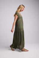 Vestido largo - Caqui
