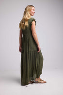Vestido largo - Caqui