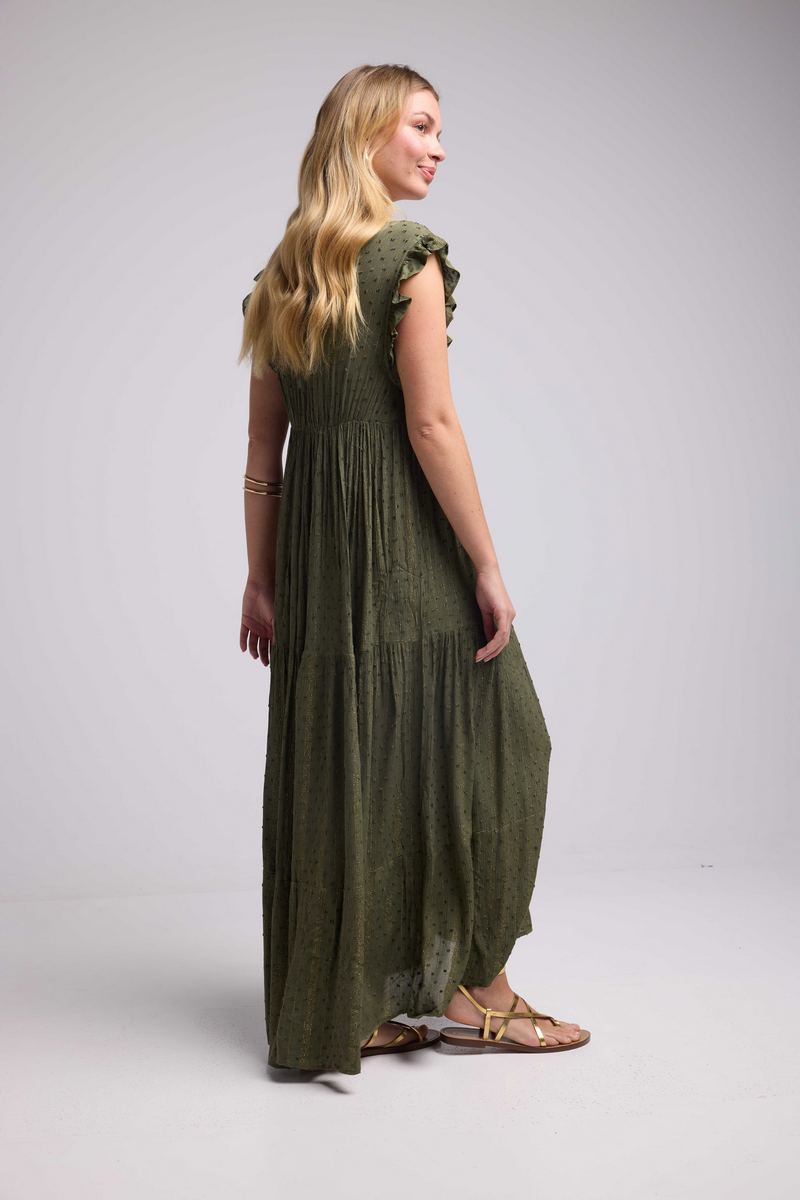 Vestido largo - Caqui