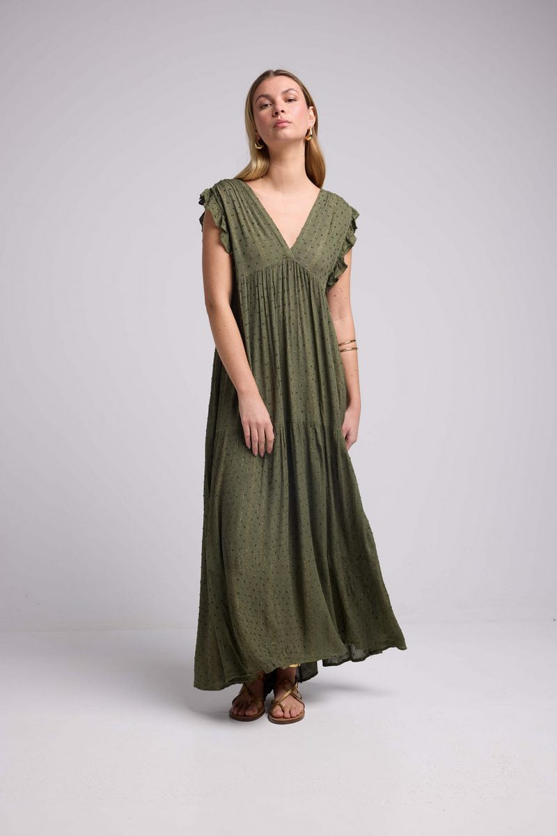 Vestido largo - Caqui