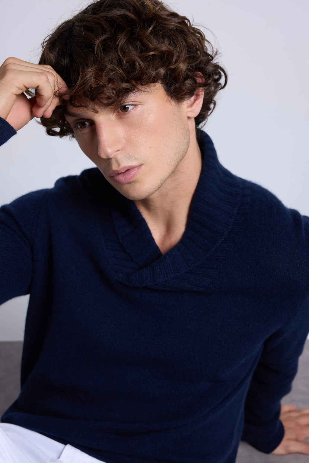 Pull Col Chale Yves - Bleu Marine - Homme