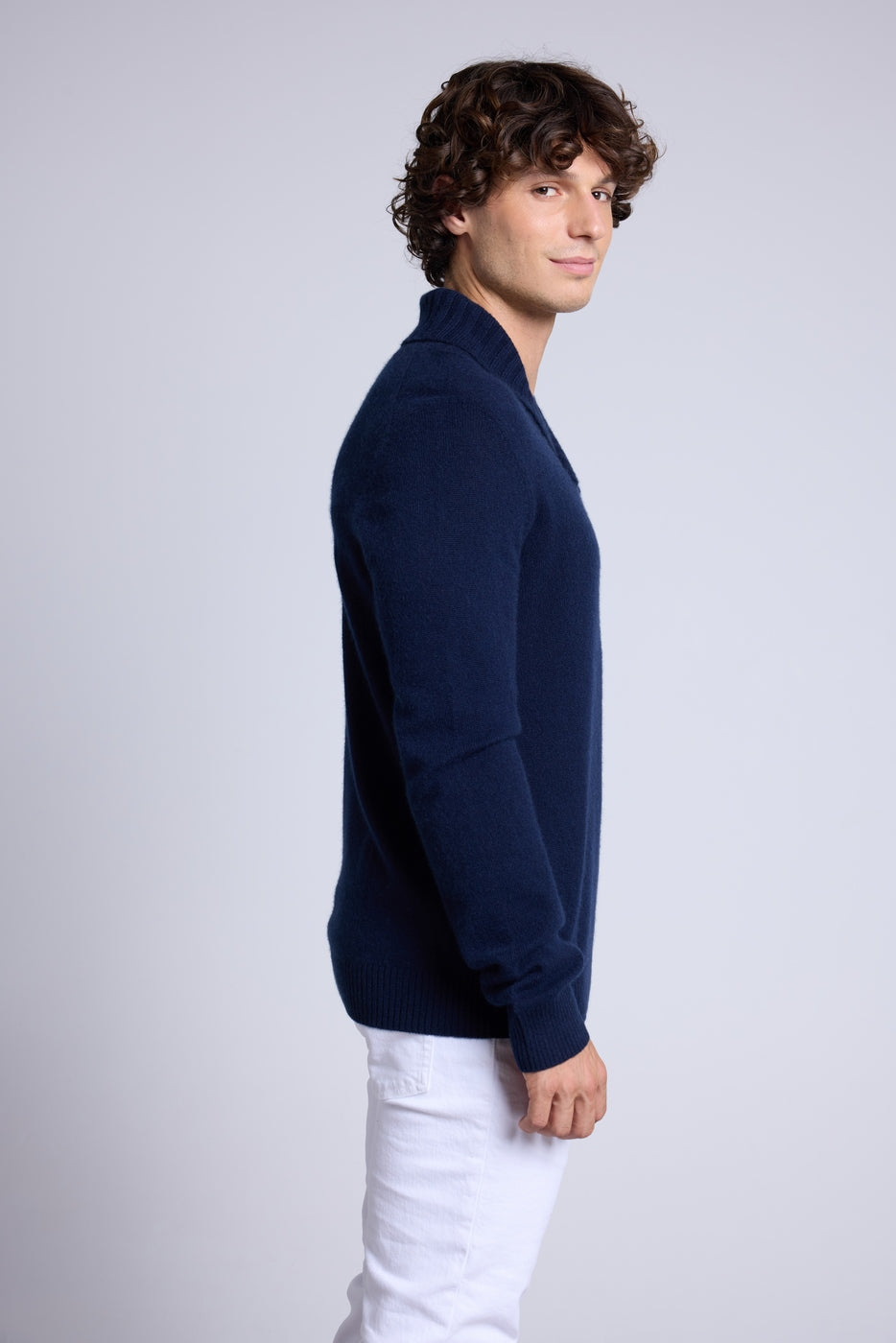 Pull Col Chale Yves - Bleu Marine - Homme