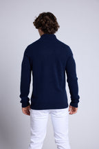 Pull Col Chale Yves - Bleu Marine - Homme