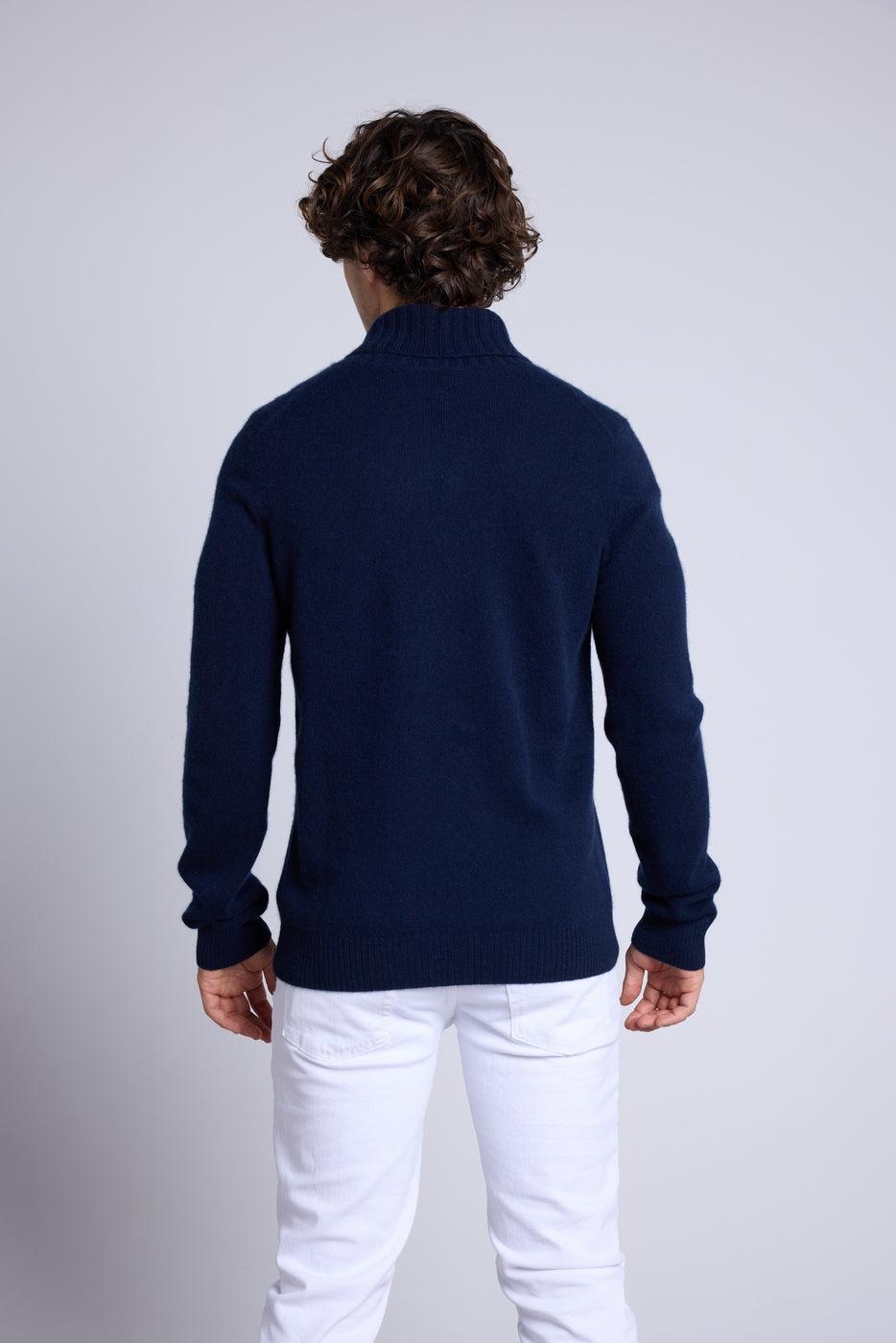 Pull Col Chale Yves - Bleu Marine - Homme