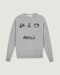 "Cafe Croissant" Buzelin Cashmere Jumper - Women