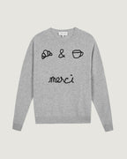 "Cafe Croissant" Buzelin Cashmere Jumper - Women