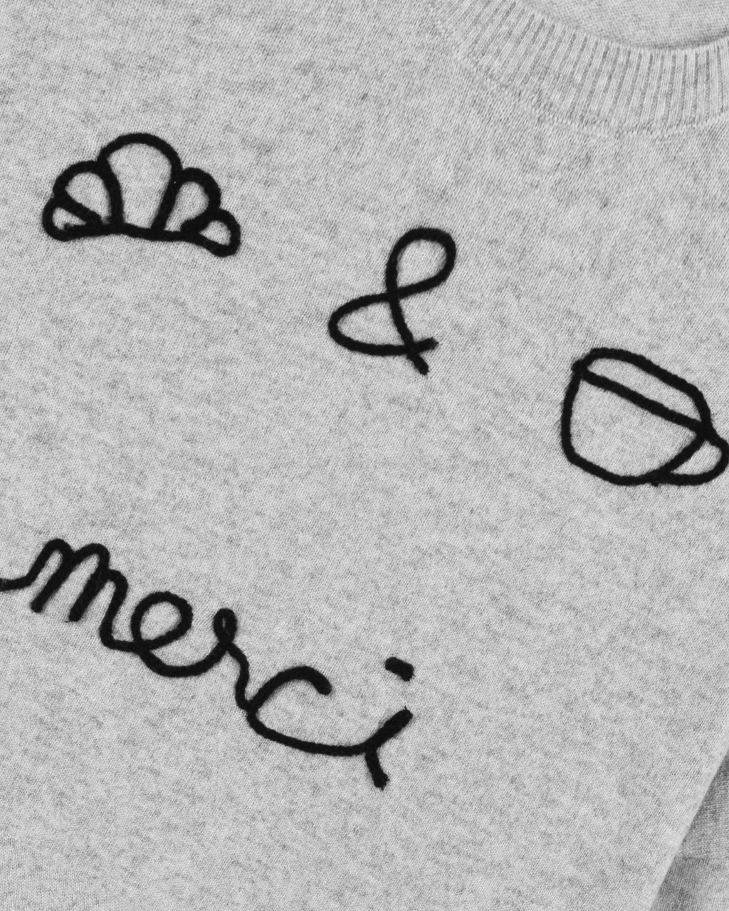 "Cafe Croissant" Buzelin Cashmere Jumper - Women