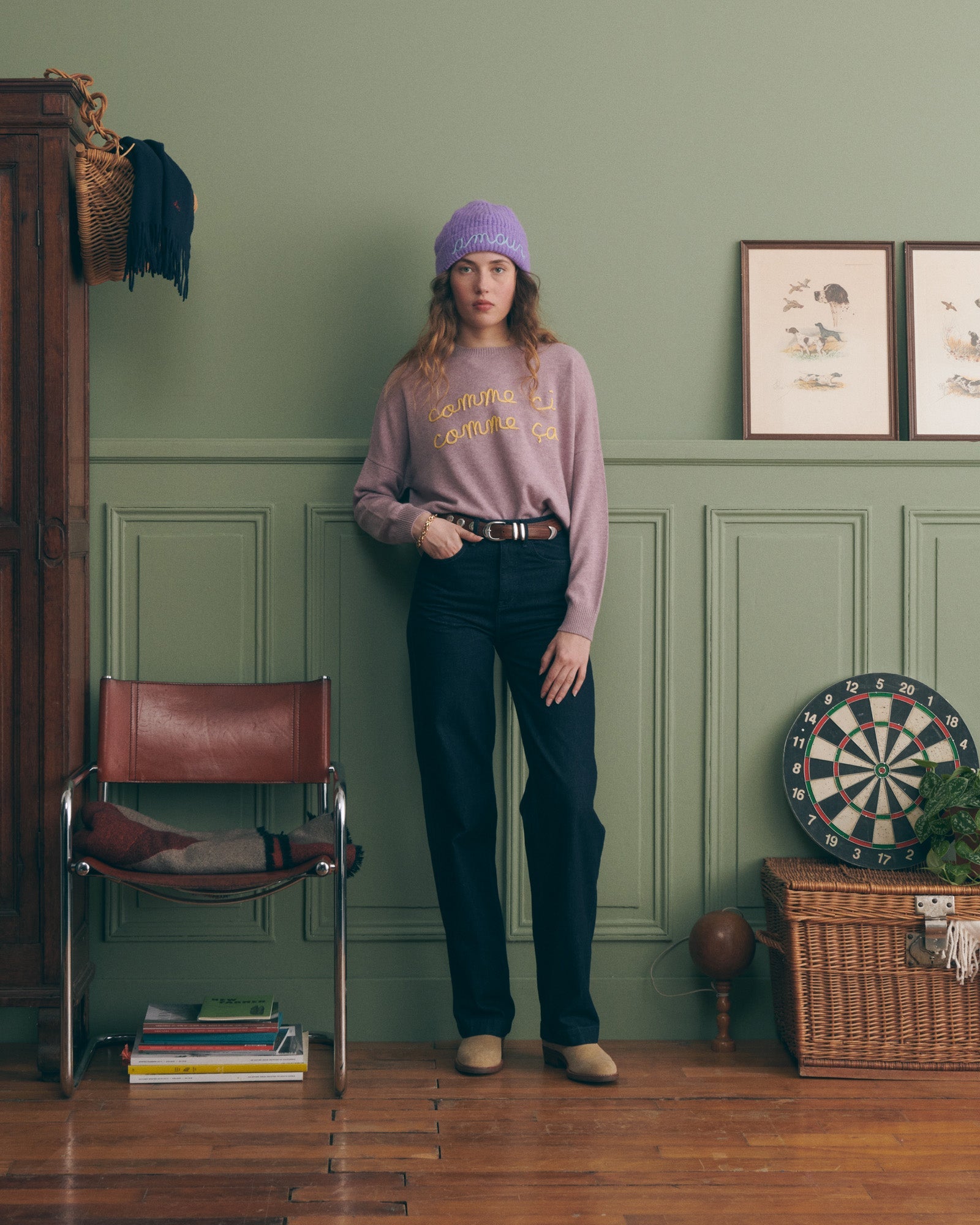 Jersey "Bonjour L Amour" Buzelin Cashmere