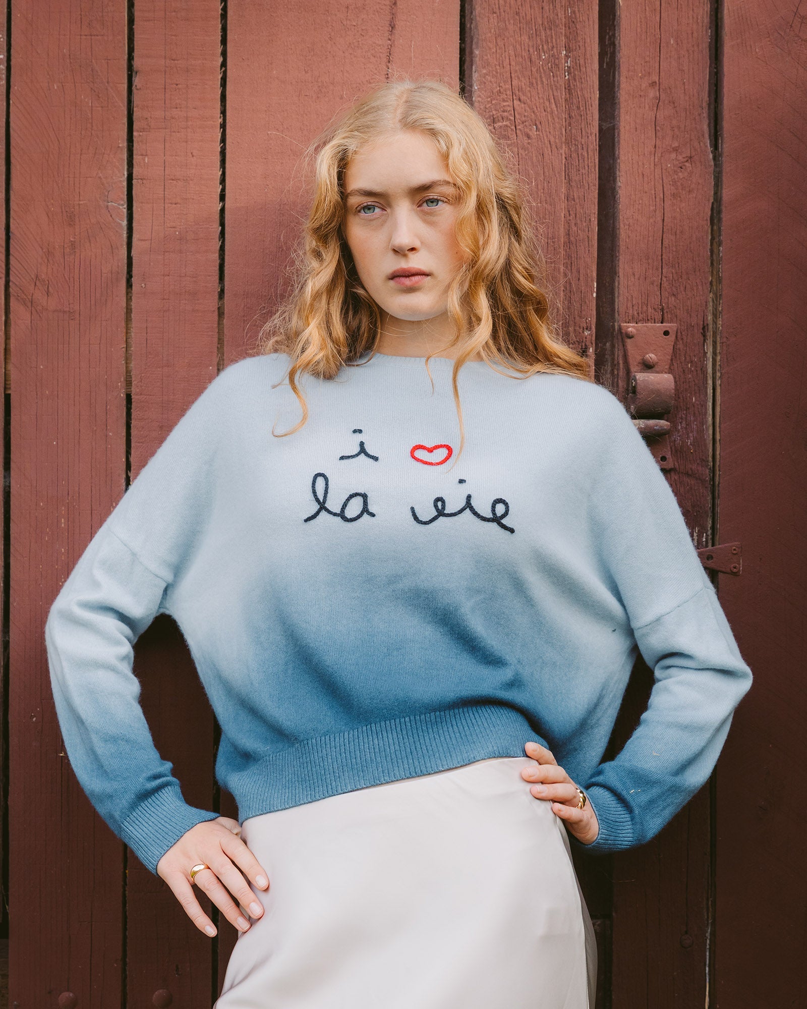 Pull "I Love La Vie" Buzelin Cashmere