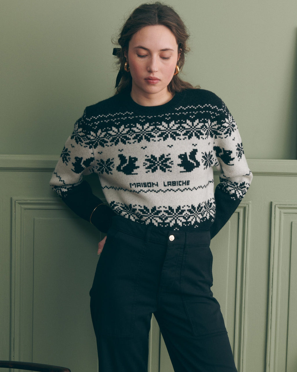 Formigé Wool “Squirrel Jacquard” Jumper