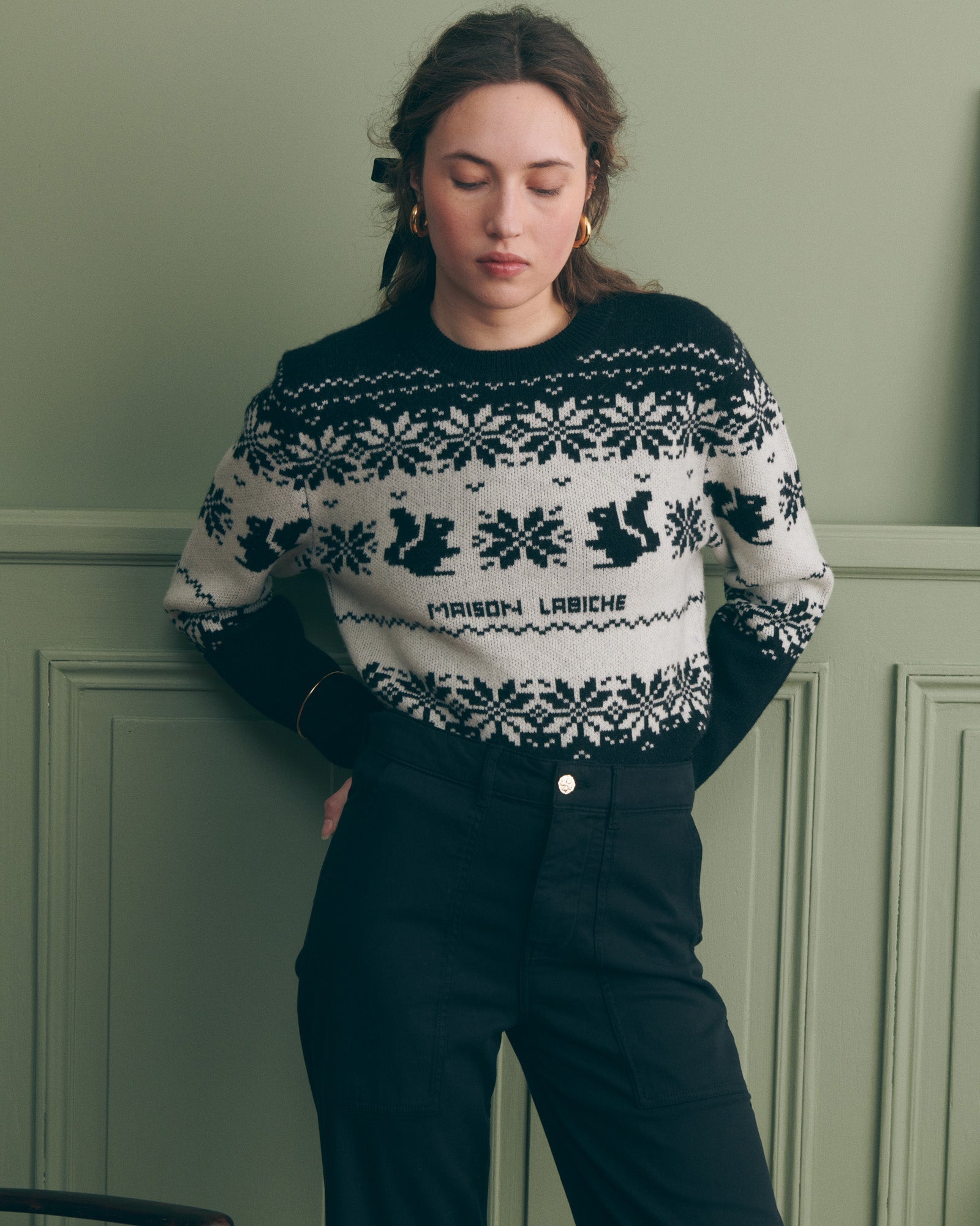 Formigé Wool “Squirrel Jacquard” Jumper