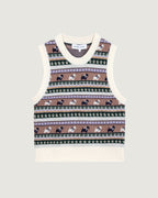 “Dog Jacquard” Lafay Merino Wool Sweater