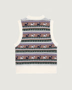 “Dog Jacquard” Lafay Merino Wool Sweater