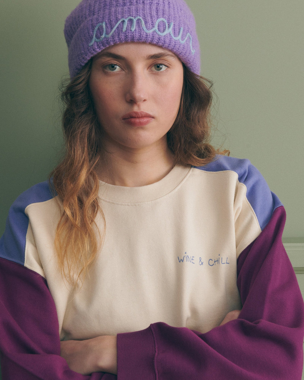 "Wine And Chill" Ledru Sweatshirt