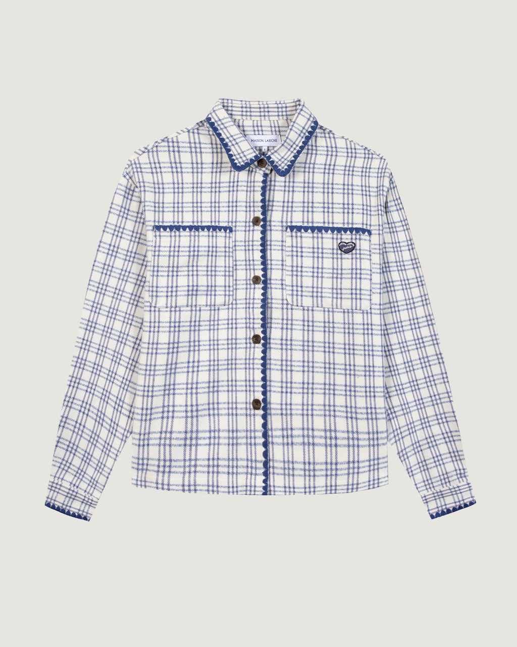 "Heart Patch" Minjoz Flannel Shirt