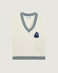 Pull Sans Manches "Patch Croco Golf" Mithouard - Femme