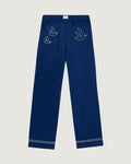 "Birds" Oudin Tencel Trousers